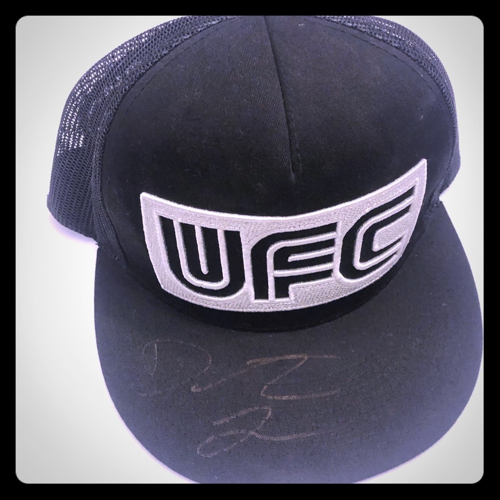 UFC MIGHTY MOUSE AUTOGRAPHED HAT